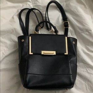 Structured backpack purse